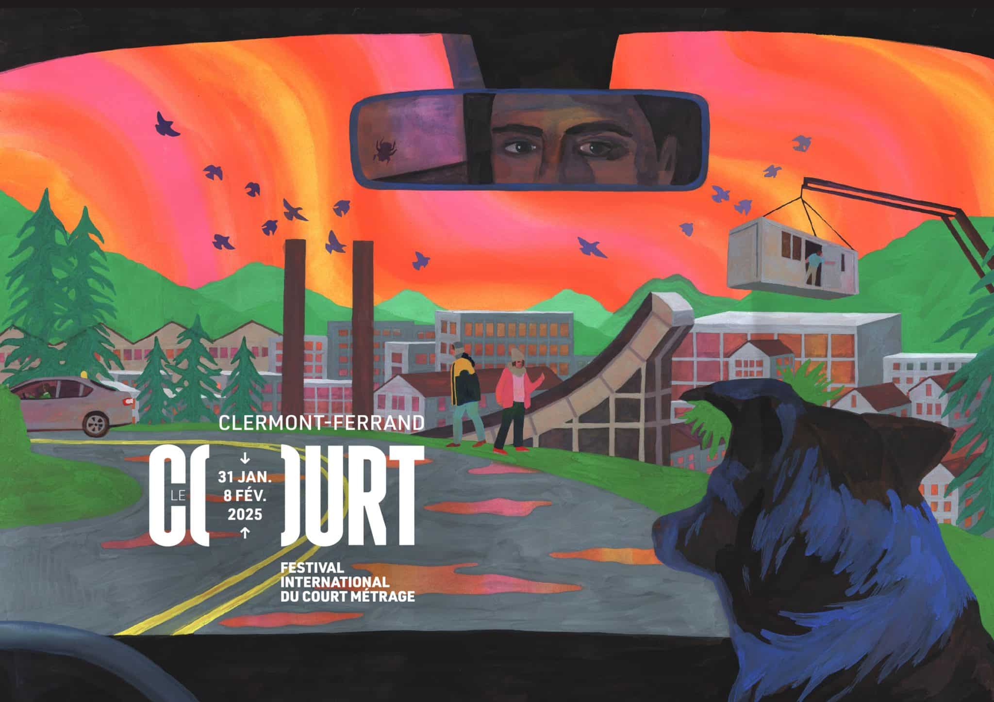 Affiche française du festival international du court métrage de Clermont-Ferrand 2025 © Marie Larrivé