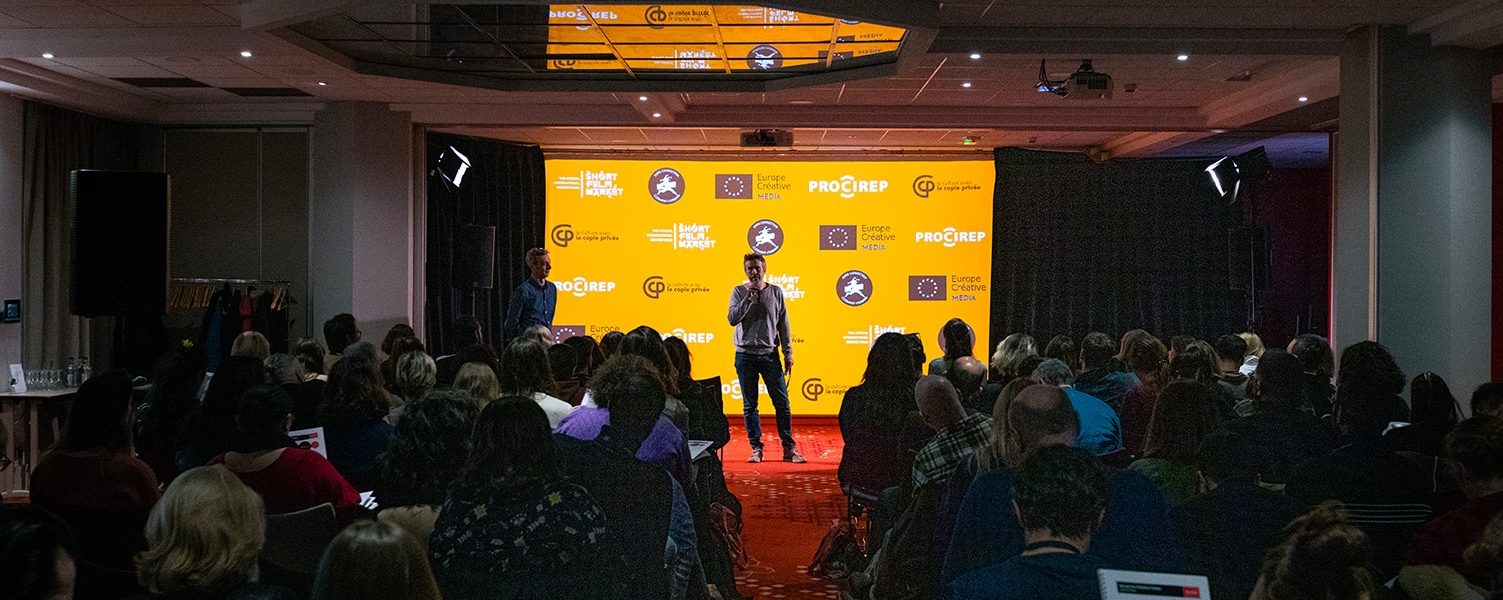 Un intervenant durant la session de pitchs Euro Connection 2024