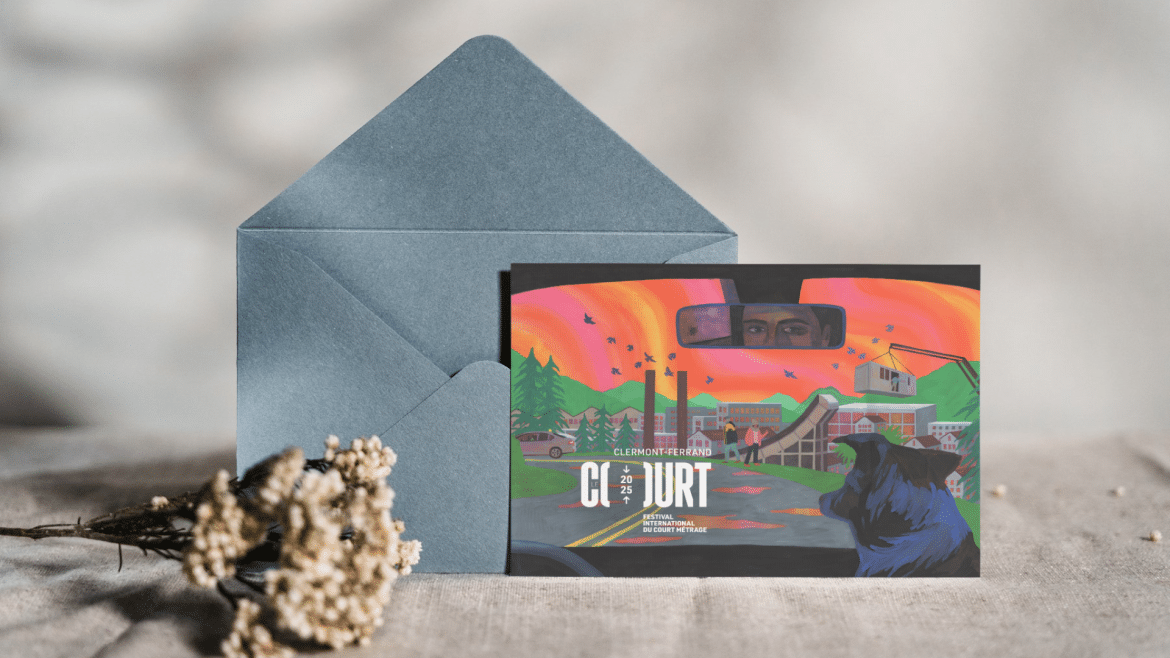 Mockup de la carte postale 2025