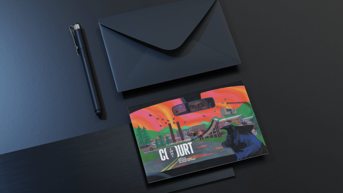 Mockup de la carte postale 2025