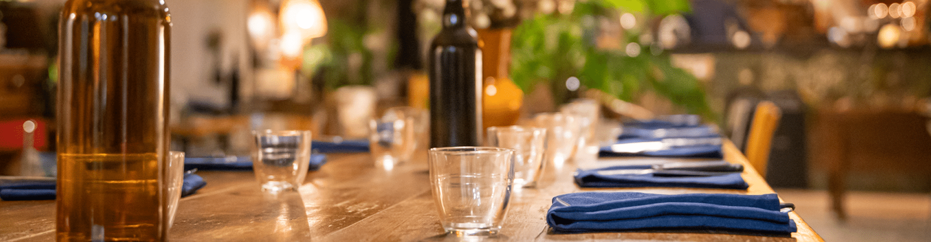 Aperçu d'une table dressée dans l'un des restaurants partenaires du festival