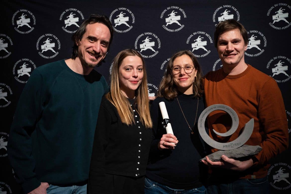 L'équipe des Films Norfolk, lauréats du prix Procirep 2024 du·de la meilleur·e producteur·rice