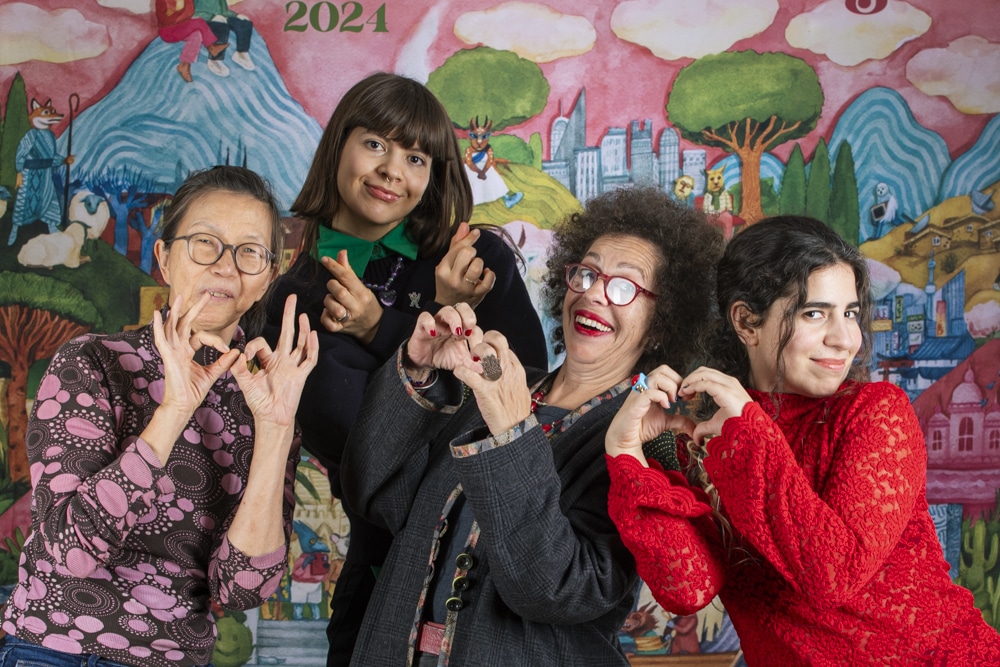Jury international 2024 (Kim Keukeleire, Jihan El Tahri, Kukla, Irene Moray) prend la pose devant le photocall